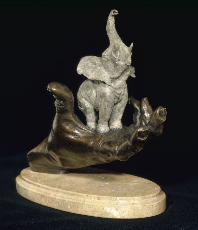 E.A.R.S. Lisa - bronze sculpture by J. A. Pippett.